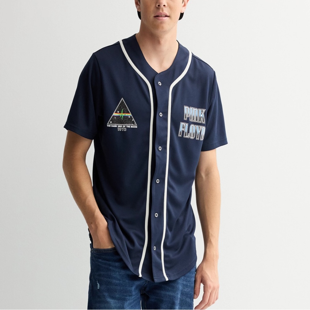 Pink Floyd Dark Side Of The Moon Starry Prism Baseball Jersey Men’s Medium
